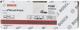 Bosch Professional C470 Best for Wood and Paint Schleifblatt K180, 150mm, 50 Stück