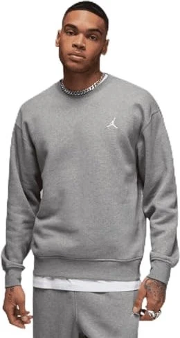 Nike Jordan Brooklyn Fleece Sweatshirt carbon heather/white