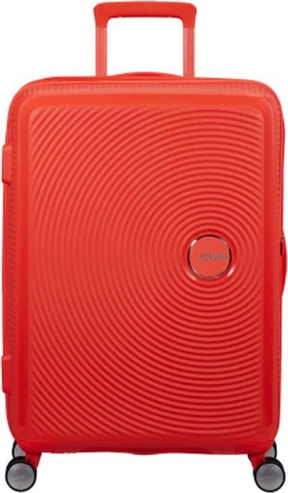 American Tourister Soundbox Spinner erweiterbar M neon orange