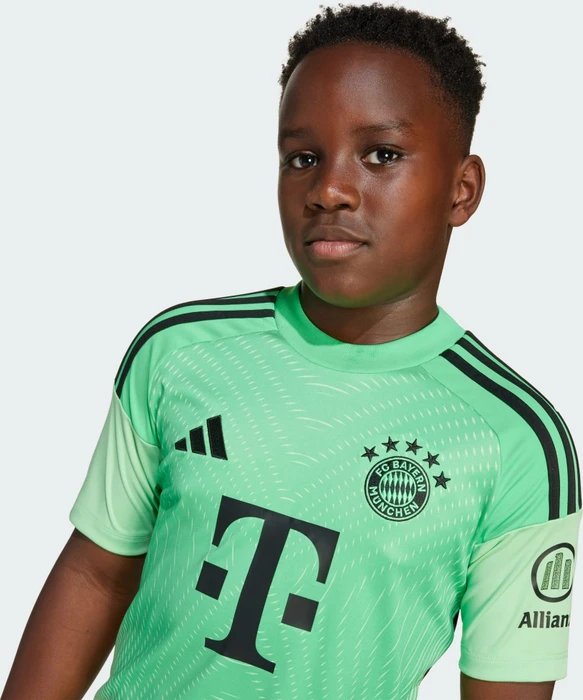adidas FC Bayern München 2025/2026 Torwarttrikot kurzarm Glory mint (Junior)
