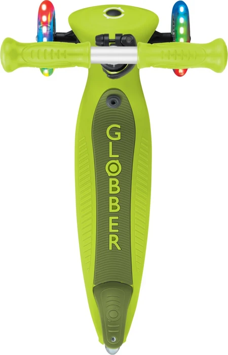 Globber Go Up Active Lights Kickboard lime green/black