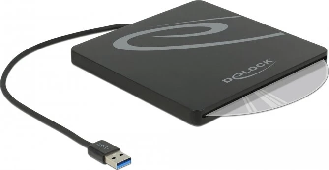 DeLOCK externes 5.25"-Gehäuse für Slot-in Slim SATA Laufwerke, 9.5mm/12.7mm, schwarz