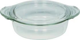 Riess Fashion Glas Auflaufform mit Deckel 1l