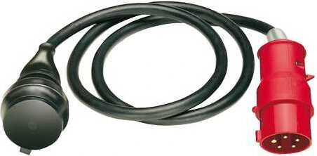 Brennenstuhl Adapterleitung IP44 schwarz H07RN-F 3G1.5 CEE-Stecker 400V/16A 1.5m