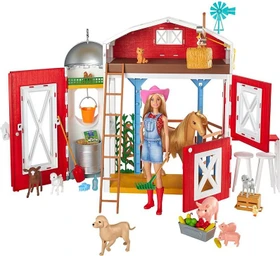 Mattel Barbie - Sweet Orchard Bauernhof Spielset mit Scheune
