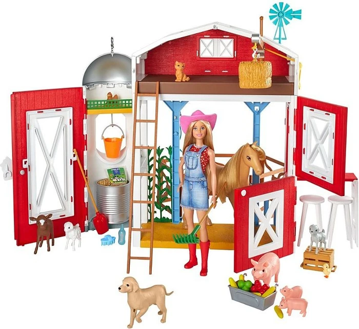 Mattel Barbie - Sweet Orchard Bauernhof Spielset mit Scheune