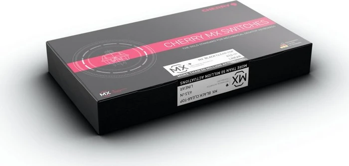 Cherry MX BLACK Clear-Top Switch Kit, MX BLACK Clear-Top 100Mio Switch Set, MX1A, 23er-Pack