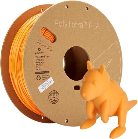 Polymaker PolyTerra PLA, sunrise orange, Spule, 1.75mm, 1.00kg