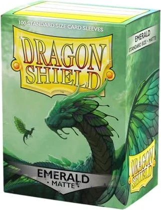 Dragon Shield Matte Sleeves Standard emerald, 100 Stück