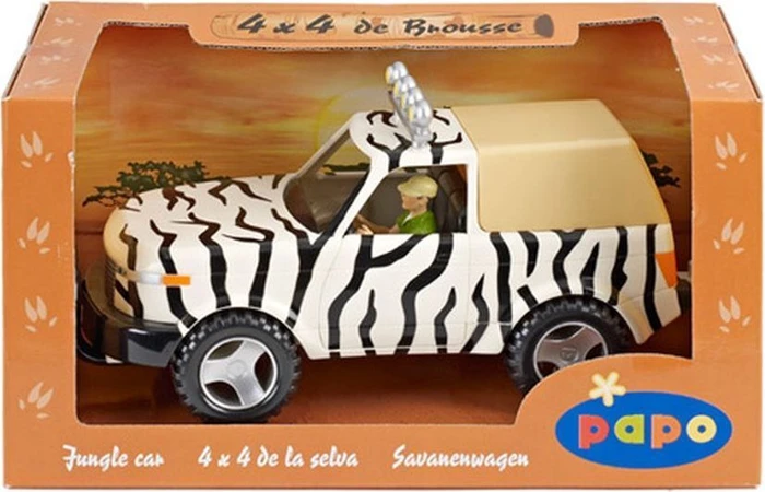 Papo Wildtiere der Welt - Savannen-Wagen mit Fahrer
