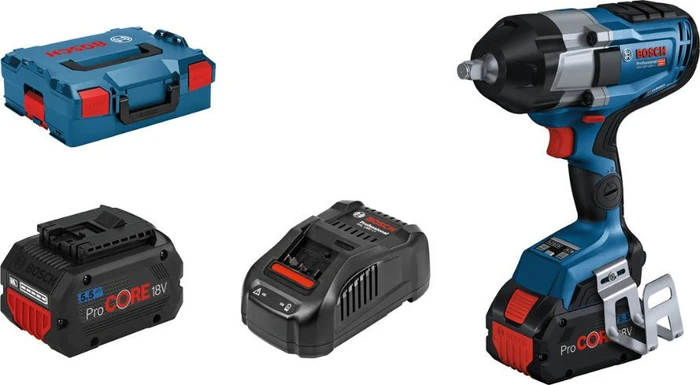 Bosch Professional GDS 18V-1000 C BITURBO Akku-Schlagschrauber inkl. L-Boxx + 2 Akkus 5.5Ah