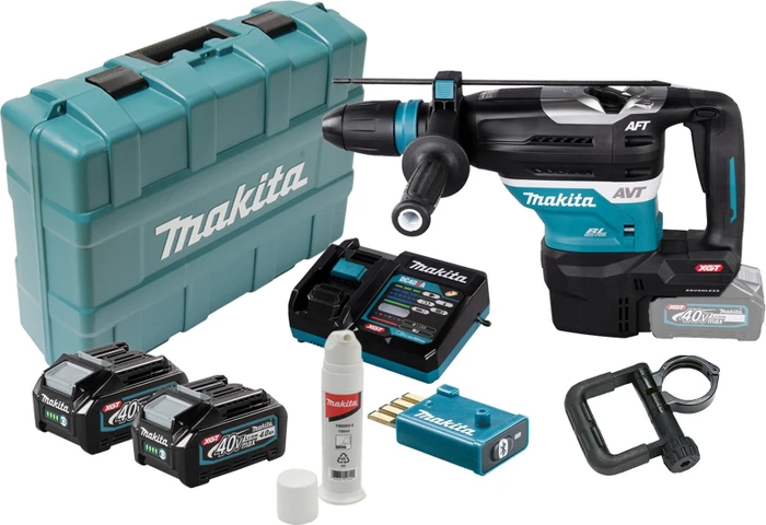 Makita HR005GM202 XGT Akku-Bohr-/Meißelhammer inkl. Koffer + 2 Akkus 4.0Ah