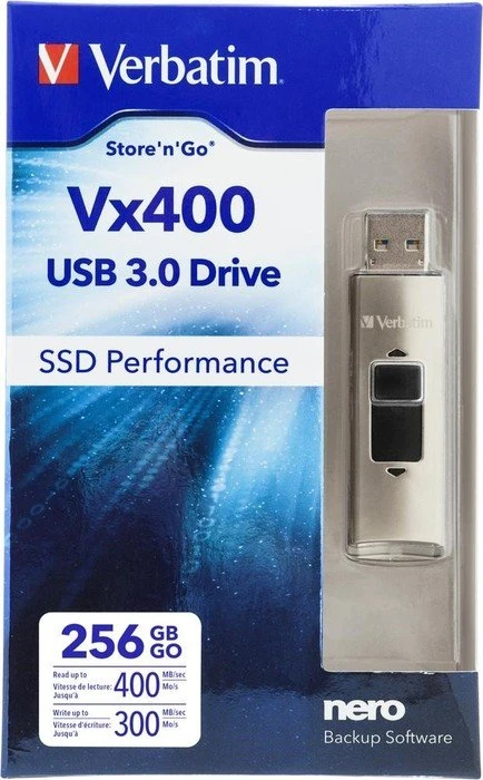 Verbatim Store 'n' Go Vx400 256GB, USB-A, USB 3.2 Gen 1×1
