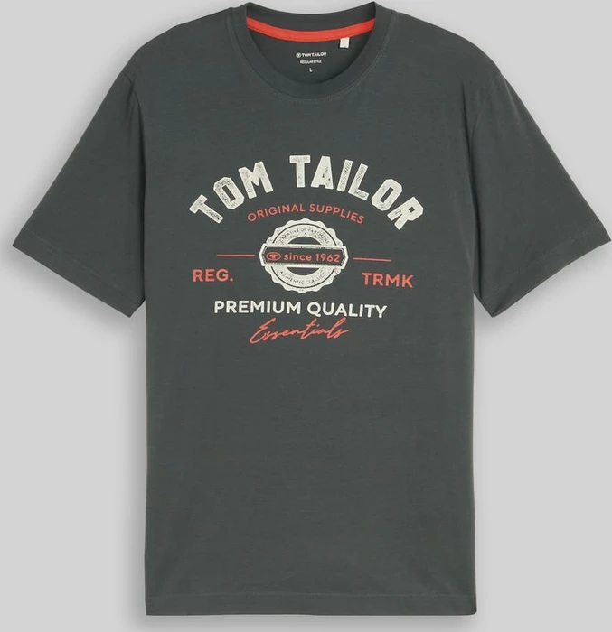 Tom Tailor Logo-Print T-Shirt kurzarm (Herren)