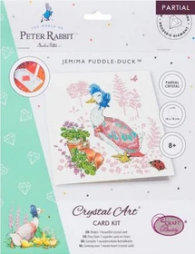 Craft Buddy Crystal Art Card Kit Jemima Puddle-Duck