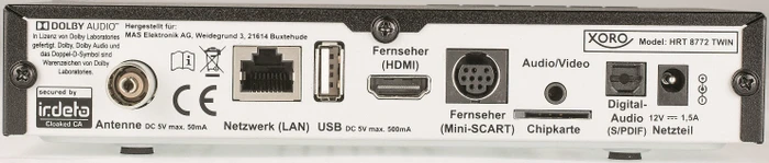 Xoro HRT 8772 TWIN, festplattenvorbereitet