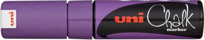 Uni-Ball ChalkGlass Marker Chisel Tip PWE-8K violett