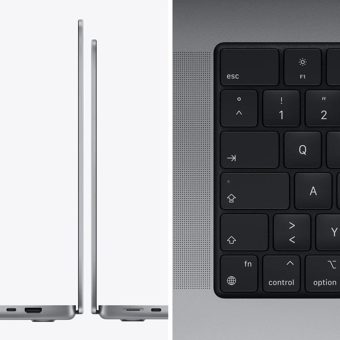 Apple MacBook Pro 14.2", Space Gray, M1 Pro - 10 Core CPU / 16 Core GPU, 16GB RAM, 1TB SSD, DE [2021]