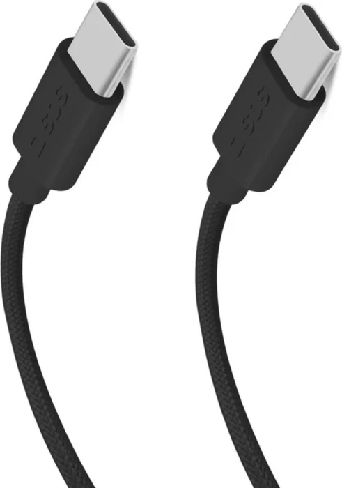 SBS Mobile USB-C auf USB-C Textilkabel 1.5m
