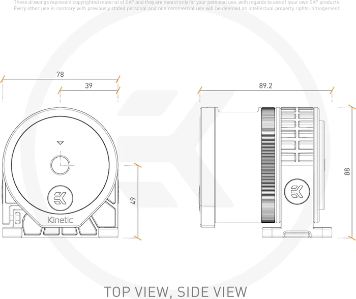 EK Water Blocks Quantum Line EK-Quantum Inertia D5 PWM D-RGB Acetal