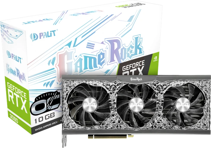 Palit GeForce RTX 3080 GameRock OC V1 (LHR), 10GB GDDR6X, HDMI, 3x DP