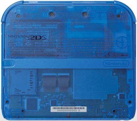 Nintendo 2DS Pokémon Alpha Saphir Bundle transparent/blau