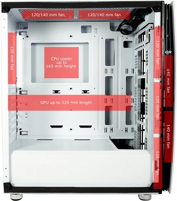 LC-Power Gaming 713W Bright_Sail_X, Glasfenster