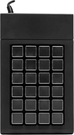 Cherry AK-100/24 Programmable Keypad 24 frei programmierbare Tasten, schwarz, USB-A