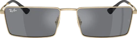 Ray-Ban RB3741 Emy Bio-Based 56mm polished gold/dark grey-flash silver