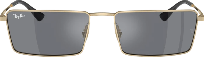 Ray-Ban RB3741 Emy Bio-Based 56mm polished gold/dark grey-flash silver