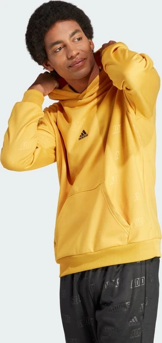 adidas Embossed Hoodie preloved yellow (Herren)