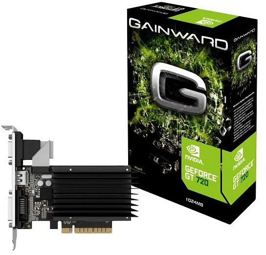 Gainward GeForce GT 720 SilentFX, 1GB DDR3, VGA, DVI, HDMI