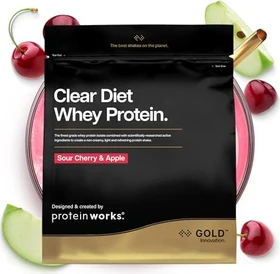 The Protein Works Clear Diet Whey Protein Isolate Sauerkirsche/Apfel 500g