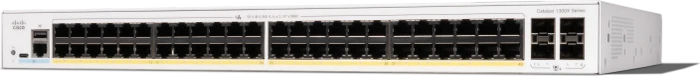Cisco Catalyst 1300X Rackmount Gigabit Managed Switch, 48x RJ-45, 4x SFP28, 740W PoE+