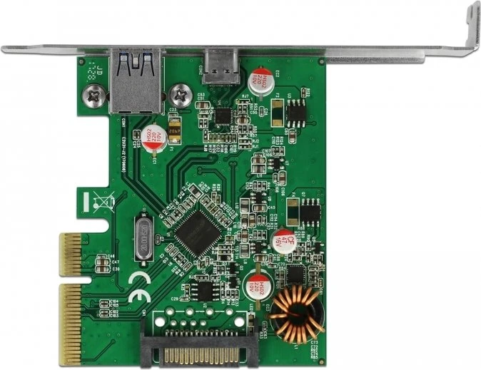 DeLOCK 1x USB-C 3.1, 1x USB-A 3.1, PCIe 3.0 x4