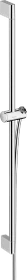 Hansgrohe Unica Brausestange Pulsify S 90cm mit Push Handbrausehalter und Isiflex Brauseschlauch 160cm chrom
