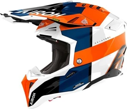 Airoh Aviator 3 Monarch orange/weiß/blau