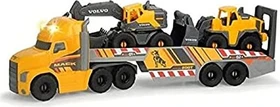 Dickie Toys Großer Mack Truck mit 2 Volvo Fahrzeugen