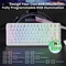 Attack Shark X82PRO HE Magnetic 75% inkl. Spiralkabel, weiß mit Kontur, LEDs RGB, Outemu White Jade Magnetic, USB/Bluetooth, US Vorschaubild