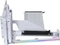 Lian Li Riser Card Vertical GPU Kit, inkl. PCI-Slot Blende für Lian Li, gewinkelt, PCIe 5.0, 200mm, weiß Vorschaubild