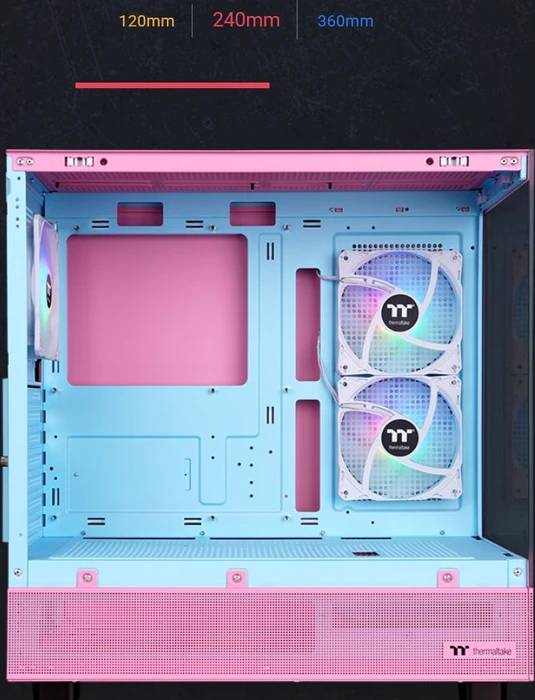 Thermaltake View 270 Plus TG ARGB Bubble Pink, rosa, Glasfenster