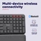 Trust Keyra Ergonomic Multi-Device Wireless Keyboard, schwarz, USB/Bluetooth, DE Vorschaubild