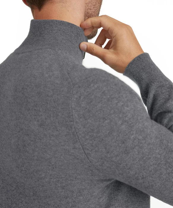 Falke Luxury Troyer Pullover dark grey-heather (Herren)