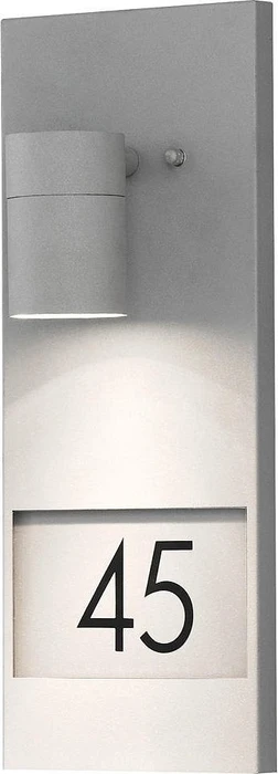 Konstsmide Modena GU10 35W 16cm Hausnummernleuchte 1-flammig grau