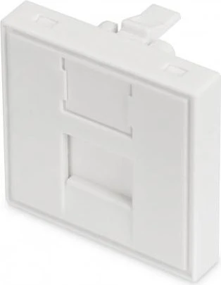 Digitus Frontplatte für Kabelkanäle 45x45 mm 1-Port Blende mit transp. Schriftfeld