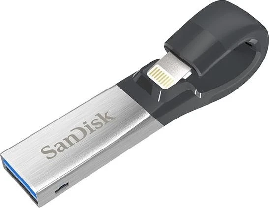 SanDisk iXpand V2 32GB, USB-A + Apple Lightning, USB 3.2 Gen 1×1, USB 2.0