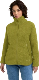 Jack Wolfskin High Curl Fleece Jacke khaki green (Damen)