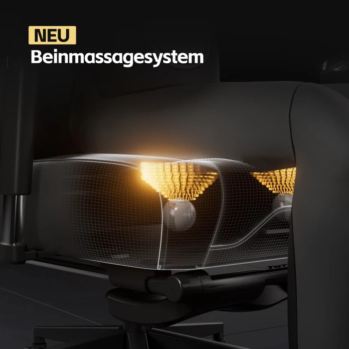 AutoFull M6 Ultra 2.0 Gamingstuhl mit Massagefunktion, schwarz
