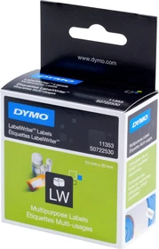 Dymo Endlosetiketten LabelWriter 11353, 13x25mm, weiß, 1er-Pack (1000 Etiketten)