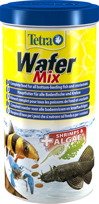 Tetra Wafer Mix Hauptfutter für Bodenfische und Krebse, 480g, 1l